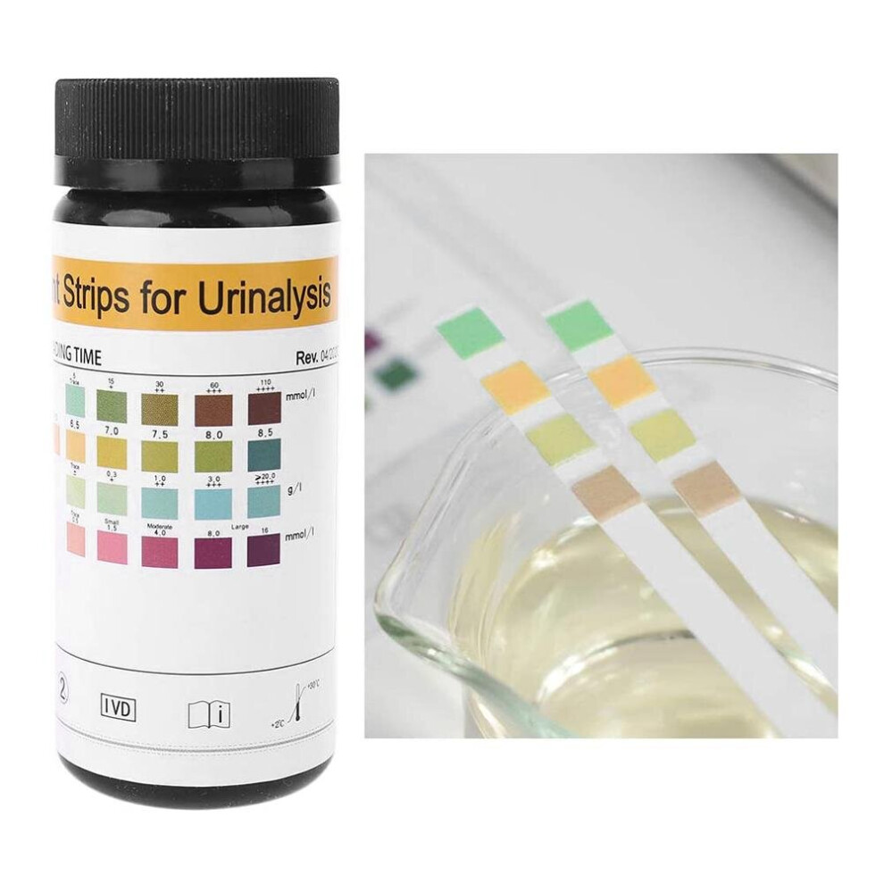 Wejoy 100Pcs Urs-4K Glucose Ph Protein Ketone Blood Urine Test Strip Reagent Strip For Analyzing The Urine Specimen