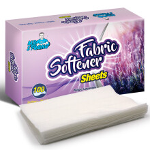 100Count/Box MR.STRONGTumble Dryer Sheet Lavender Fragrance Anti Static Wrinkle Remove Concentrated Fabric Softener Sheets