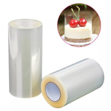 Thick 10M Transparente Cake Collar Plastic Film DIY Mousse Decorating Edge Wrap Dessert Surrounding Hard Bound Baking Durable