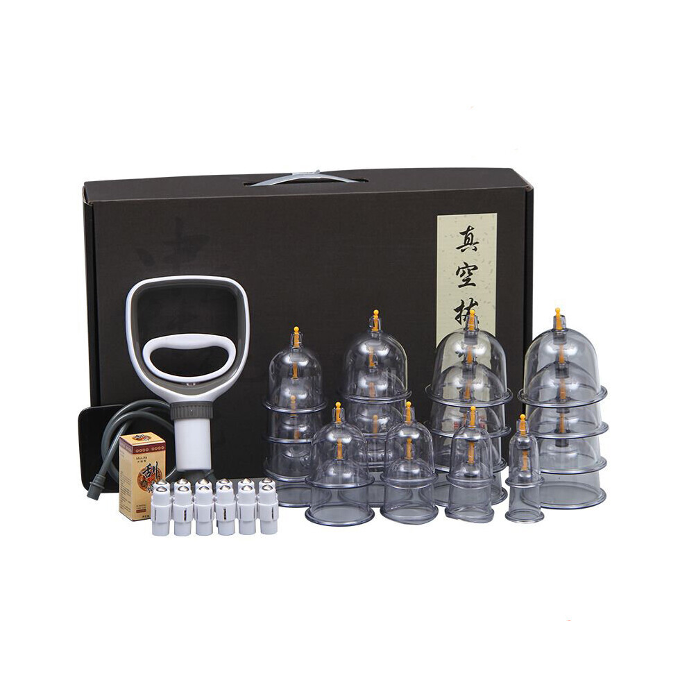 Wejoy 12/24Cans Thick Jars Big Vacuum Cupping Set Chinese Medical Therapy Cellulite Body Massager Anti Rupture Cans Guasha Suction Cup