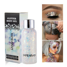 HANDAIYAN GLITTER Shaker Loose Eyeshadow Face Body Hair Nail Eyes Lip Fixing Gel Sequins Pigment Cream Decoration Makeup Palette