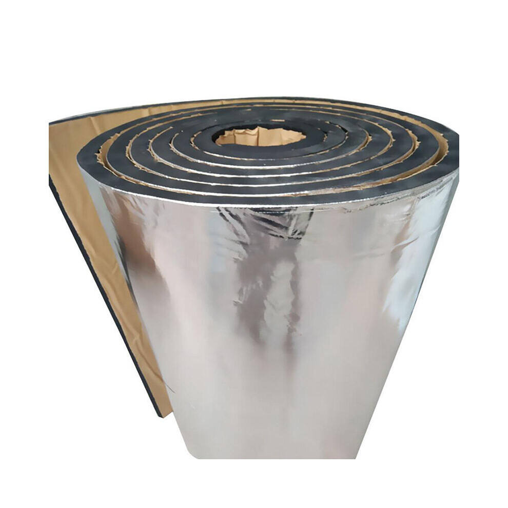 200*50Cm 5/7/10Mm Car Sound Mat Proofing Deadener Heat Noise Insulation Deadening Mat Hood Closed Cell Foam Accessories Silver 5063131242478