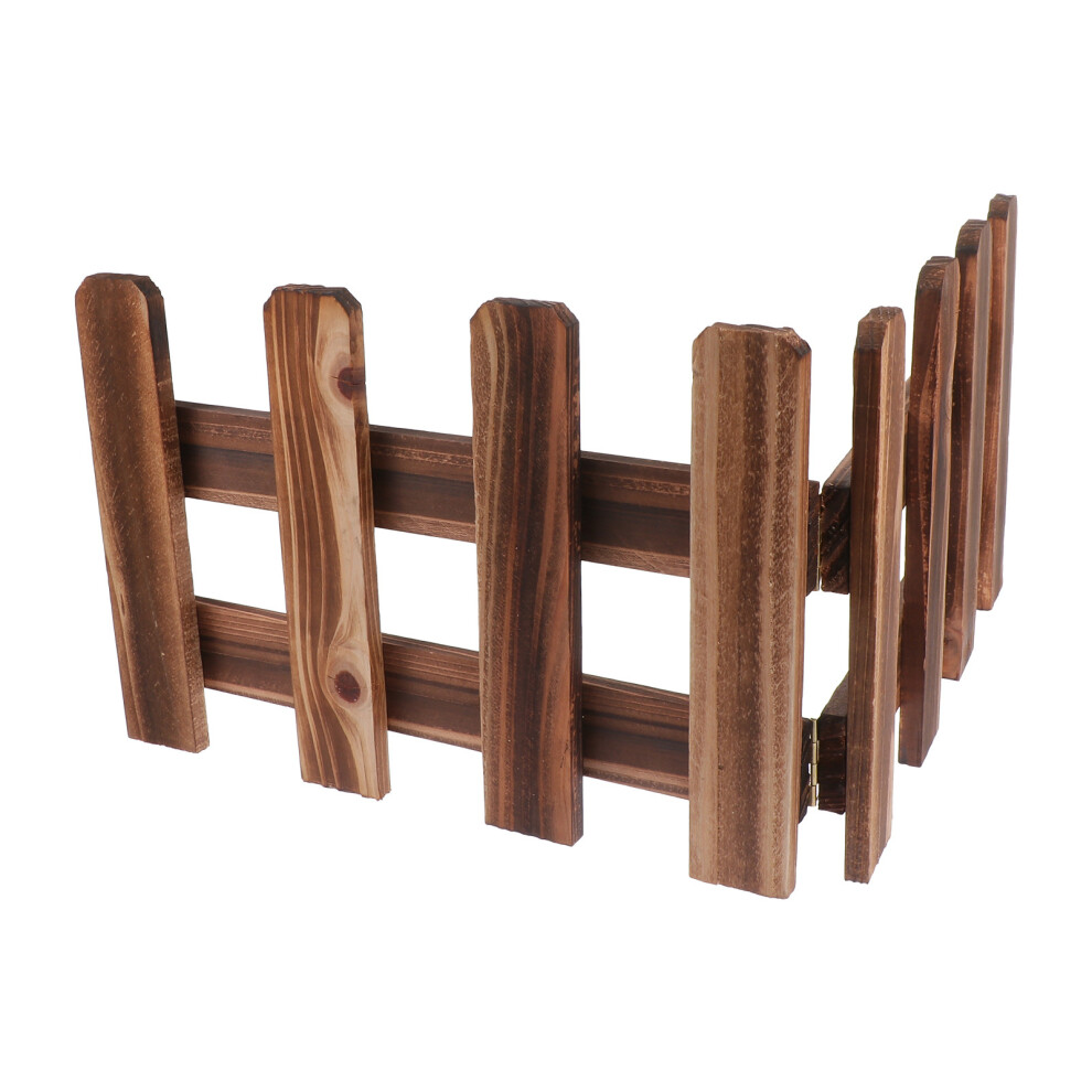 1Pc Anti-Corrosive Wood Fence Courtyard Partition Wood Fence For Garden Outdoor Carbonized Anti-Corrosion Wood Fence Decoration 5063131245684