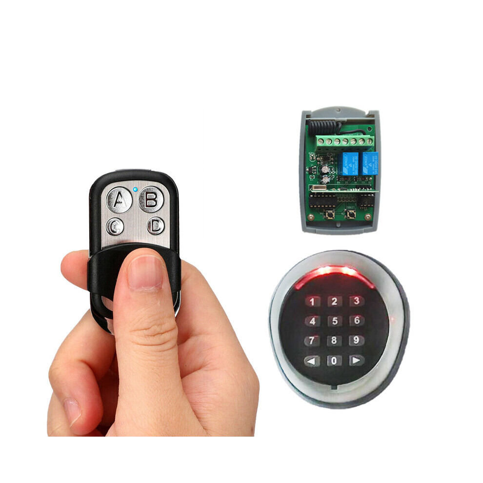 433.92Mhz Access Control Password Multi Function Wireless Keypad 433Mhz Gate Garage Door Opener Include Battery 5063131178975