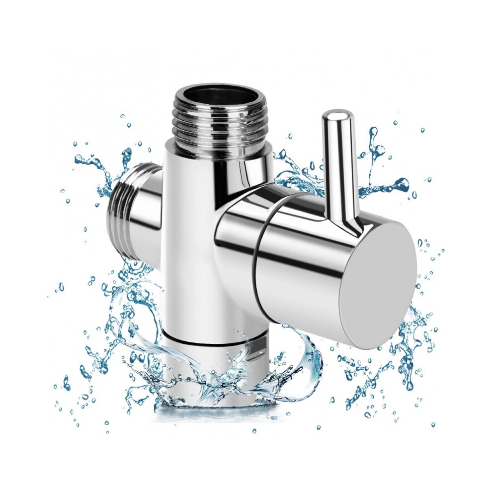 Faucet Three-Way Brass Shower Arm Adapter G1/2 Shower Diverter Valve For Handheld Shower Head And Fixed Shower Head 5063131299182