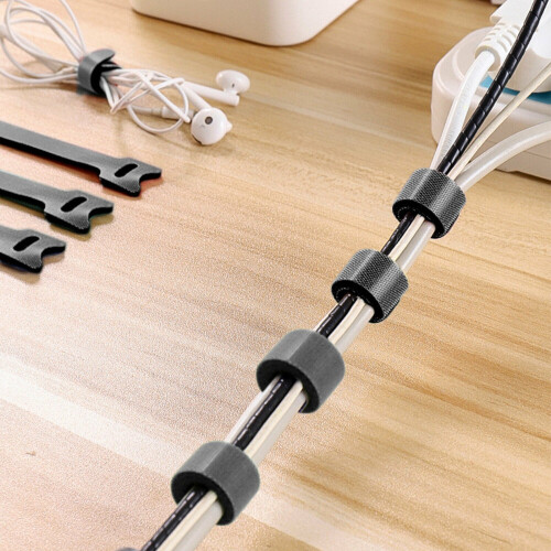 Self-Adhesive Wire Organizer Reusable Data Cable Wire Storage Organizer Desktop Cable Management Data Cable Network Cable Strap 2