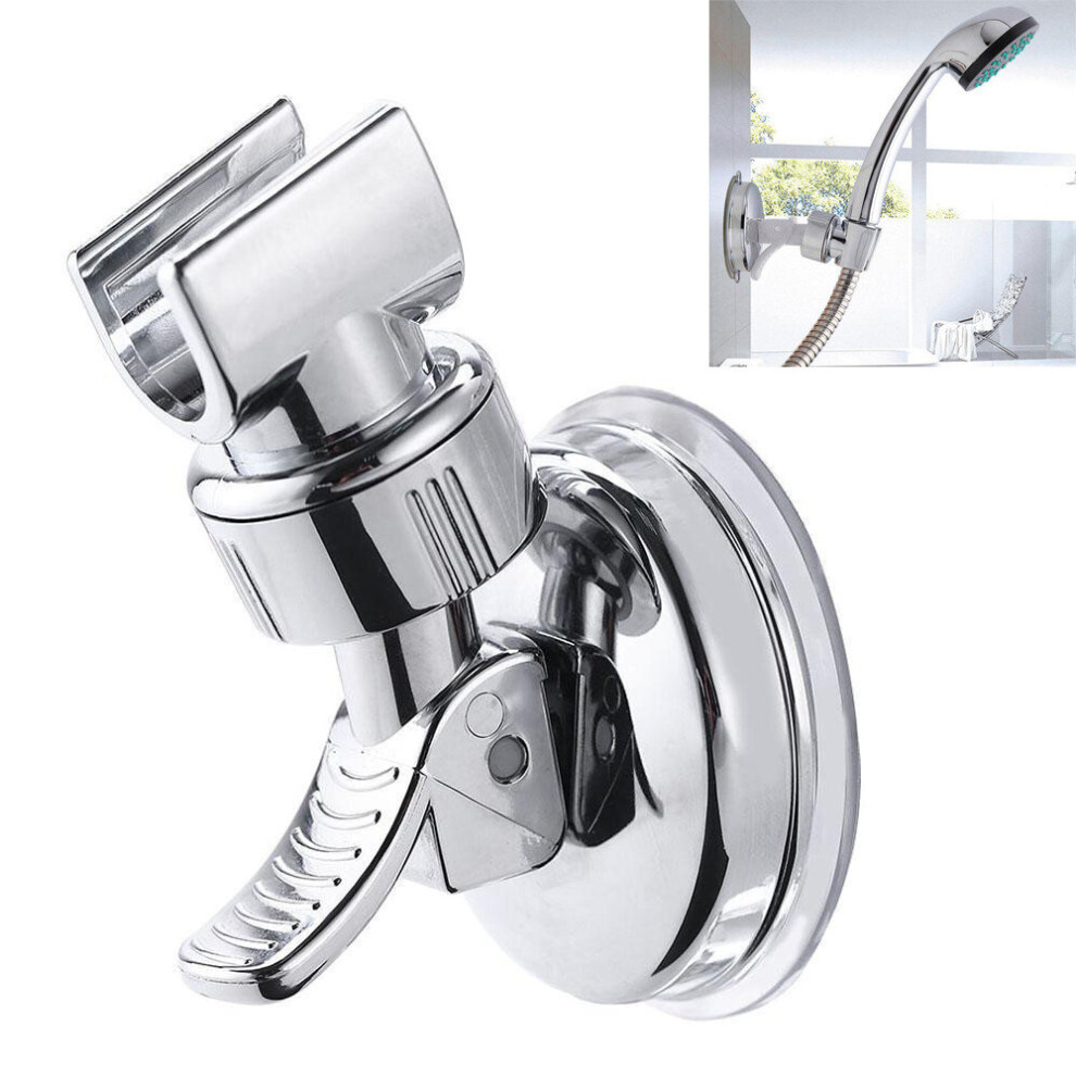 Adjustable Shower Head Handset Holder Chrome Bathroom Wall Mount Adjustable Suction Bracket Strong Wall Mounted Strong Rack 5063131263367