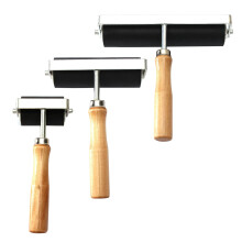Heavy Duty Hard Rubber Roller Printing Inks Lino Brayer Art Craft Tool