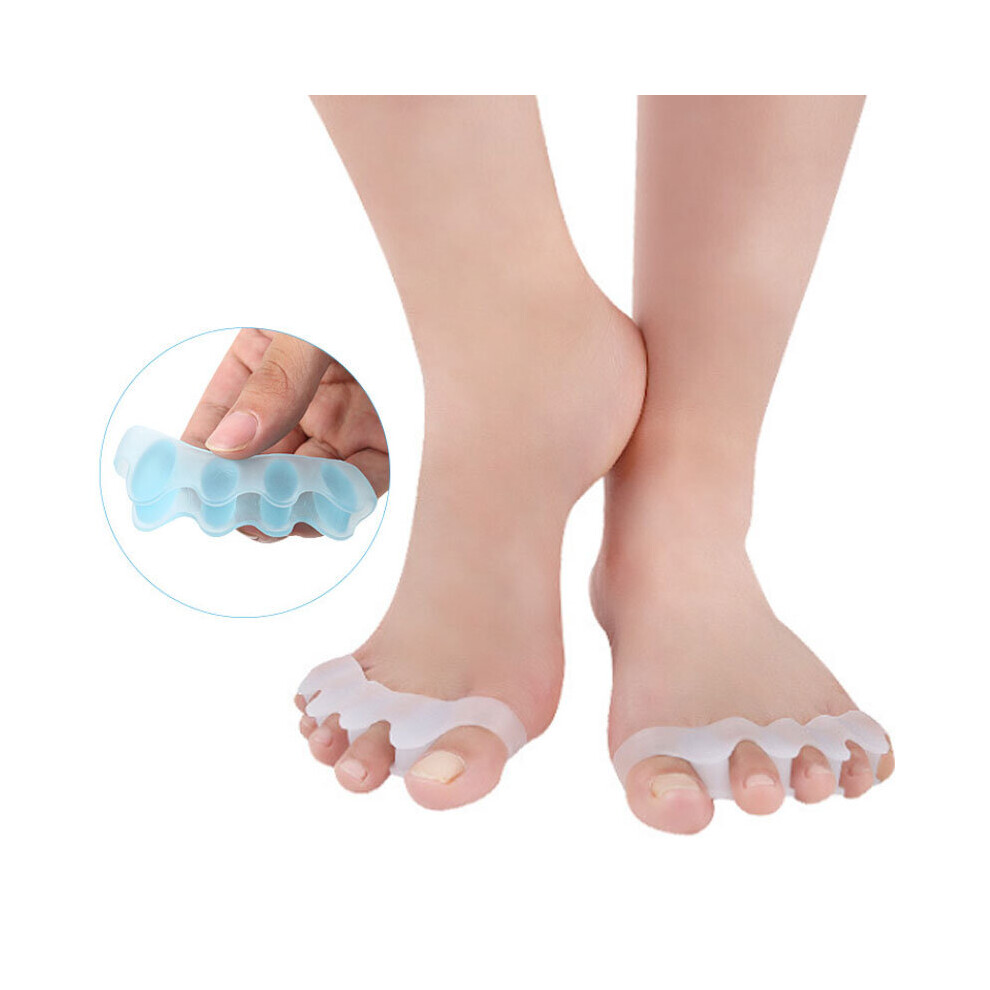 Wejoy 2Pcs=1Pair Protective Toes Separator Suitable Bunion Corrector Material Soft Gel Straightener Spacers Stretchers Care Tool New