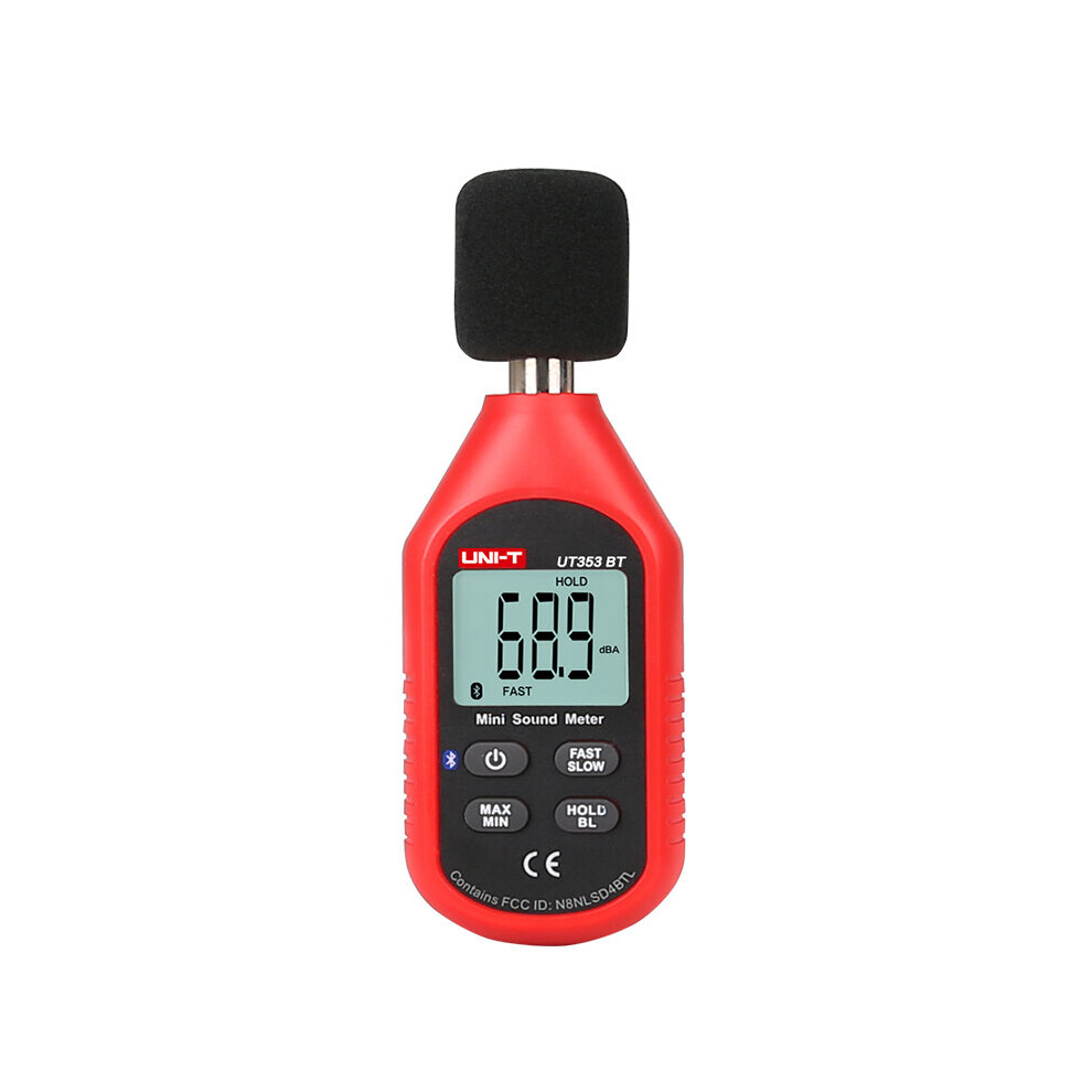 Uni-T Ut353bt Sound Level Meter Digital Bluetooth Noise Meter Tester 30-130Db Decibel Monitoring Sound Level Meters 5063131270358