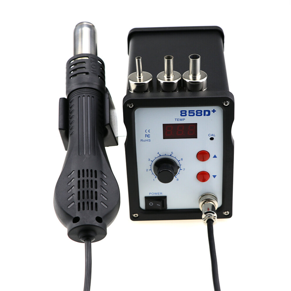 2021 Hot Air Gun 110V / 220V 700W 858D+ Soldering Station Led Digital Heat Gun Solder Desoldering Bga Rework Station 5063131277272