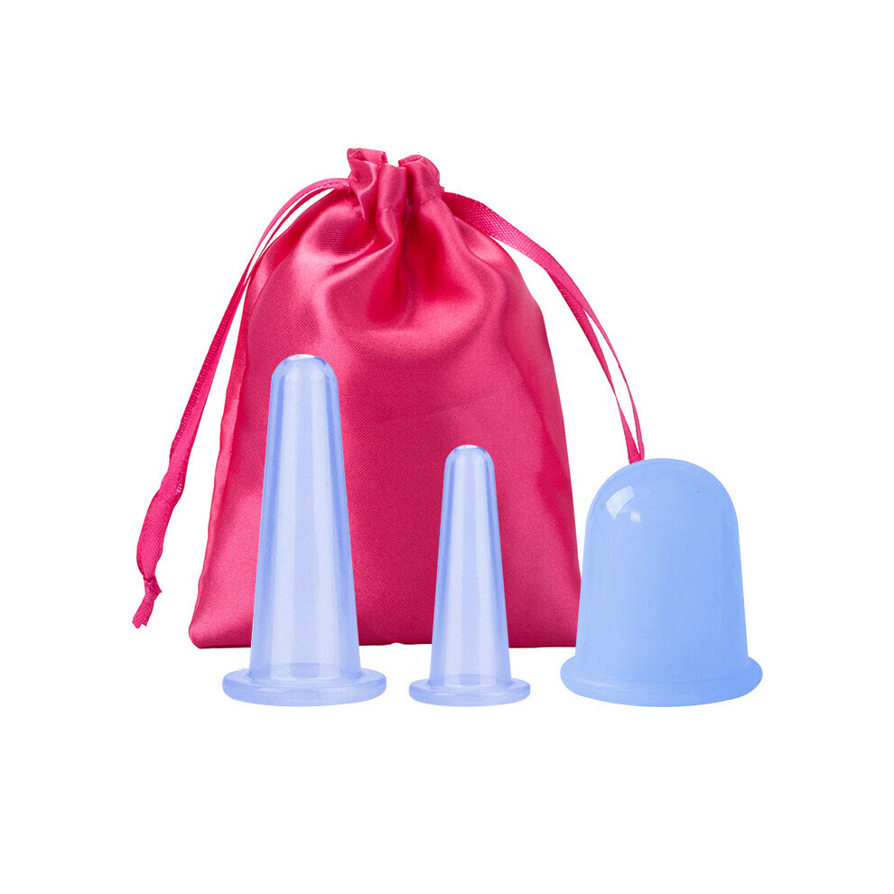 Wejoy Silicone Vacuum Suction Cup Massage Kit Massage Body Cup Facial Massage Suction Cup Anti-Cellulite Vacuum Therapy Massager