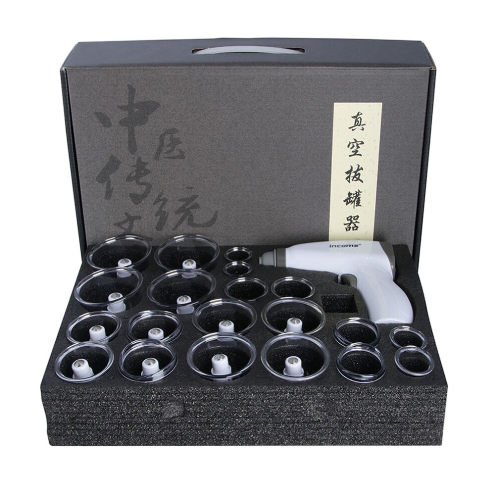 Wejoy 24 Cans Electric Vacuum Cupping Glasses Body Massager Ventosa Suction Cups Jar Set Acupuncture Apparatus Therapy Relax Massage