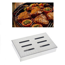 Smoker Box For Bbq Grill Wood Chips Universal Smokerbox - Stainless Steel