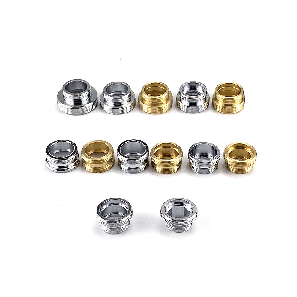 Brass Water Threaded Connector Faucet Adapter - Precision Machined, Shower/Toilet Hose Converter, With Seal 5063131299274