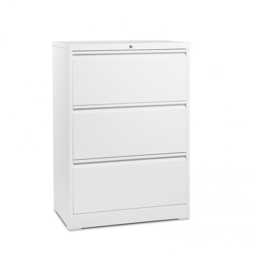 Practical  Modern Space Saving Metal 3 Drawer File Cabinet Multi-function Officer File Cabinet Sturdy   for Home 2