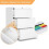 Practical  Modern Space Saving Metal 3 Drawer File Cabinet Multi-function Officer File Cabinet Sturdy   for Home 5