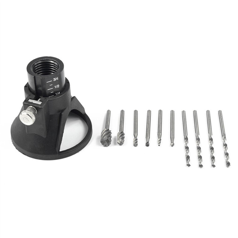 11Pcs Rotary Power Tool Set Mini Drill Grinder Polishing Kit Drilling Locator Accessories Hss Drilling Bit Wood Work Mandrels 5063131280043