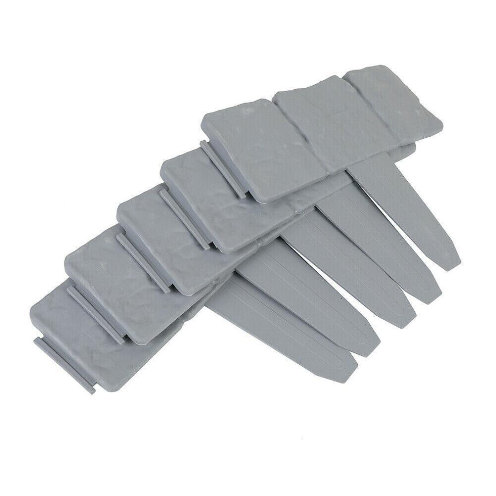 1Pcs Garden Fence Edging Cobbled Stone Effect Plastic Lawn Edging Plant Border Decorations Flower Bed Border 5063131245929