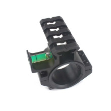 Tactical Spirit Bubble Level Scope Mount for 25.4/30mm Barrel Ring Adapter 20mm Picatinny Weaver Rail Rifle Sight Scope Mounts