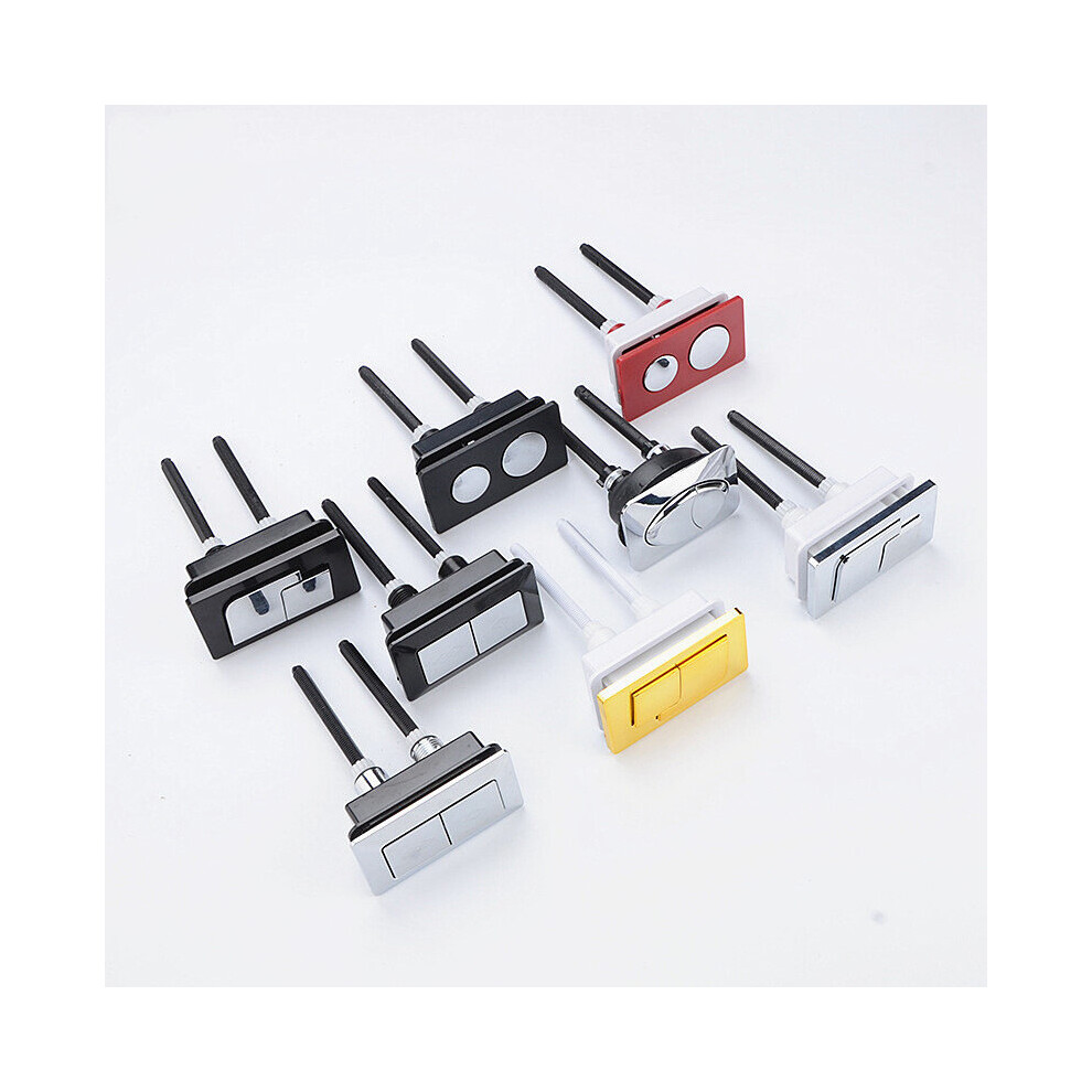 Square Toilet Push Button Closestool Water Tank Flush Double-Press Key Button Switch Water Tank Accessories,Jo21019 5063131302509