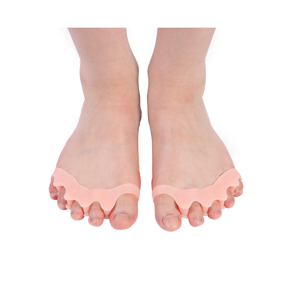 Wejoy 2Pcs=1Pair New Protective Toes Separator Suitable Bunion Corrector Material Soft Gel Straightener Spacers Stretchers Care Tool