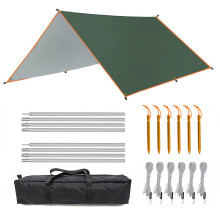 3x5m 3x4m Awning Waterproof Tarp Tent Outdoor Sun Shelter Camping Tourist Tarp Canopy Sunshade Sun Shade Beach Garden