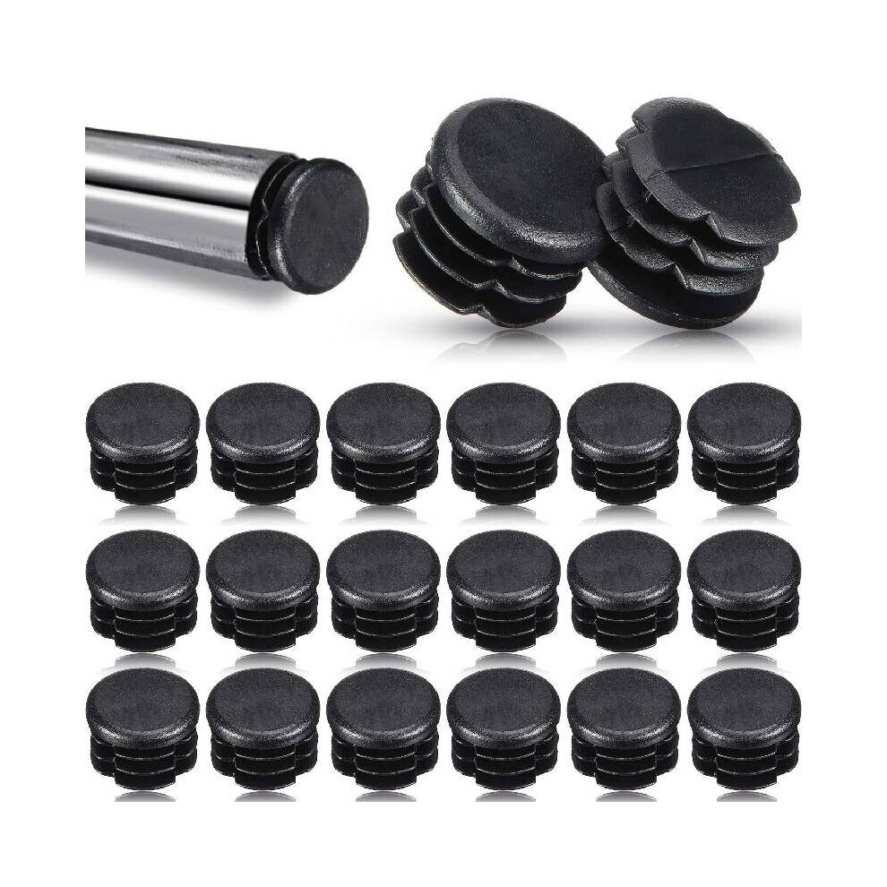 Round Plastic Plug Fencing Post Insert Furniture Foot Tubing End Cap Equipment Pipe Tube Cover Durable Chair Leg Insert Glides 5063131302639