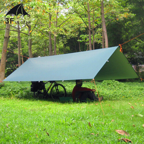 3F UL GEAR 15D Ultralight Tarp Outdoor Camping Survival Sun Shelter ...