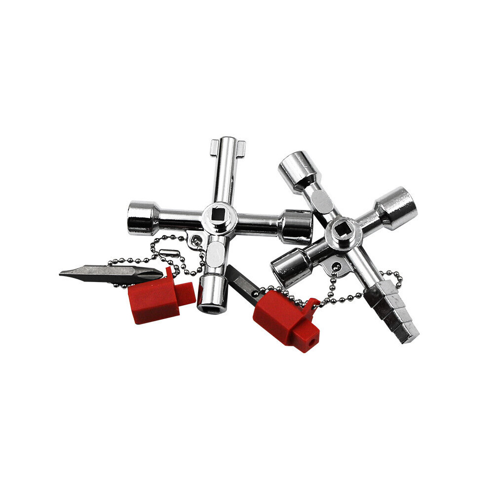 Key Wrench Cross Switch Alloy Universal Square Wrench Tool For Elevator Electrical Cupboard Box Cabinet Socket Wrench 5063131283365