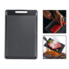 Iron Grill Pan Griddle Plate Non-Stick Coating Meat Steak Grill Grilling Tool Home Kitchen for Barbecue Camping Cooking Outdoor