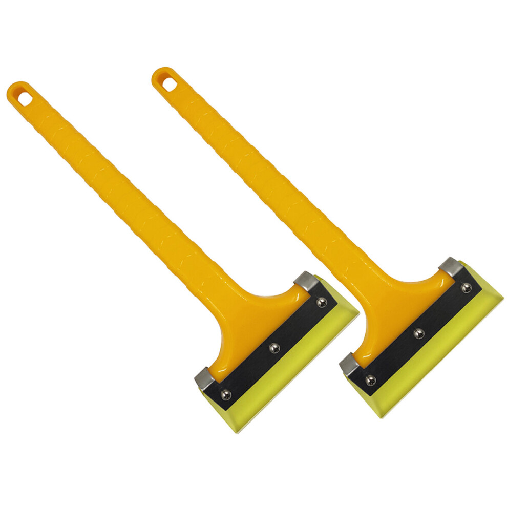 2Pcs Auto Windshield Ice Scraper Winter Car Snow Shovel Cleaning Brush Window Glass Water Wiper Sticker Remover Squeegee 2B43 5063131988086