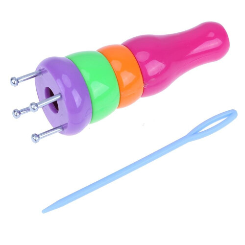 Wool Knitting Dolly Plasic Loom Rope Weaving Tool Easy Handmade Crafts Needlework Tool Braided Maker Sewing Tools Accessory 1