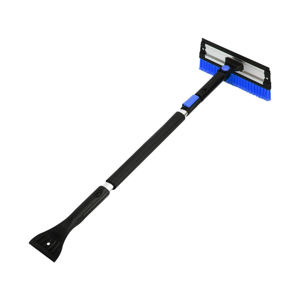 Multifunctional Telescopic Extension For Snow Removal Shovel Car Defrosting Glass Snow Scraper Detachable Snow Brush Deicing Blue 5063131988123