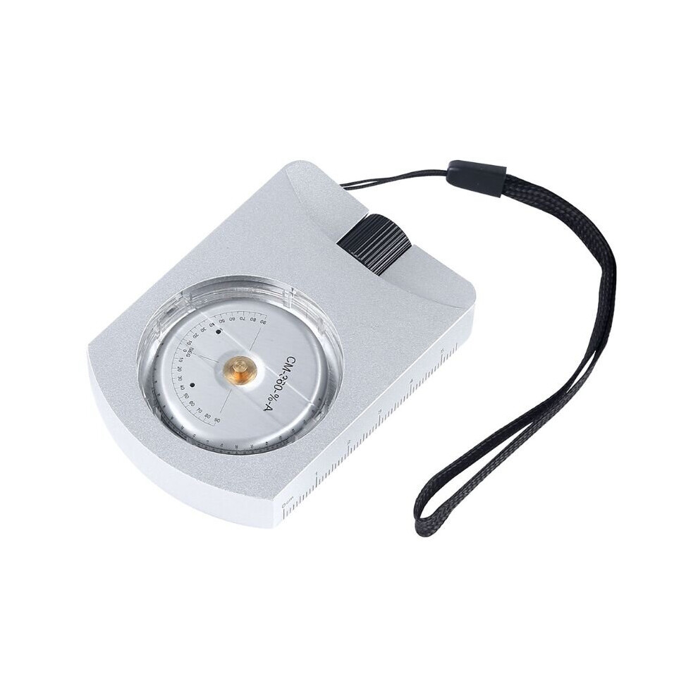 Professional Aluminum Accurate Altimeter Compact Handheld Clinometer For Measuring Heights Slopes Angles Silver 5063131273830