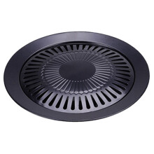 Non-stick 13 inch Smokeless Indoor Stovetop Barbecue BBQ Grill Kitchen Pan Griddle