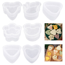 Japanese Sushi Mold Nori Onigiri Rice Ball Food Maker 7 Shapes DIY Kit Roll kitchen gadget Sushi Bento set Accessories Tool 1pcs