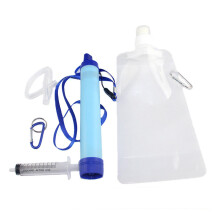 Outdoor  survival emergency direct drinking water filtering tool Disinfection individual water purifier Portable filter straw