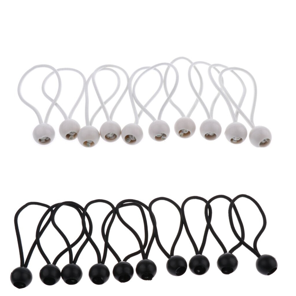 10X Elastic Ball Tensioner Rope Tent Bungee Rope Tent Bracket Strap Camping Hiking 5063131257298