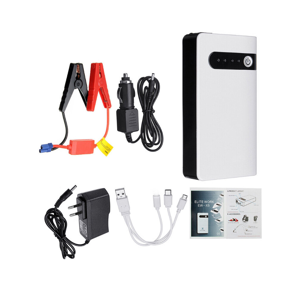 30000Mah 12V Emergency Battery Booster Bank Portable Car Jump Starter Waterproof With Led Flashlight Portable Power Station 5063131253726