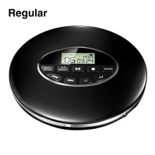 With LCD Display Compact 3.5mm Jack Music Anti Skip Car USB AUX Portable CD Player Small Support TF Card Round Battery Powered