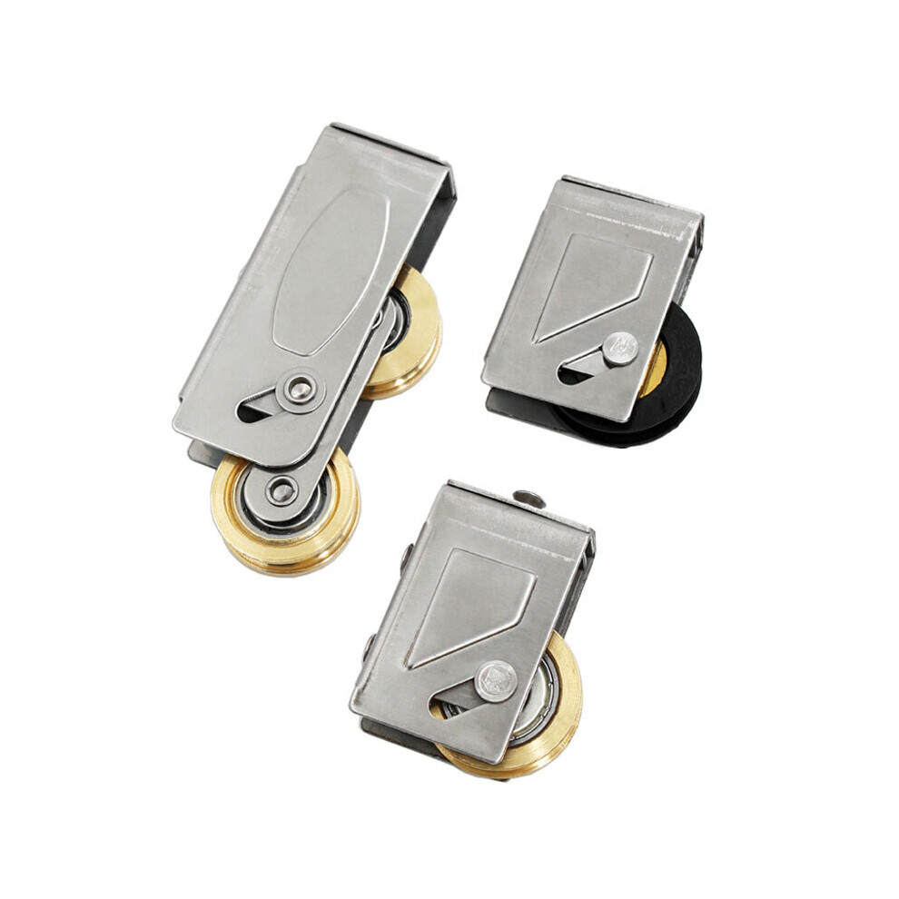 70-Style Sliding Plastic Steel Door Pulley Aluminum Alloy Screen Window Brass Wheel Mute Roller Balcony Hardware 5063131250169