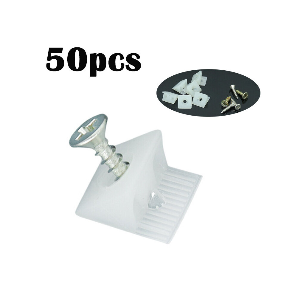 50Pack Furniture Chest Drawer Bottom Sagging Repair Fix Mend Furniture Mending Wedges Corner Brackets Screw Kit 5063131235418
