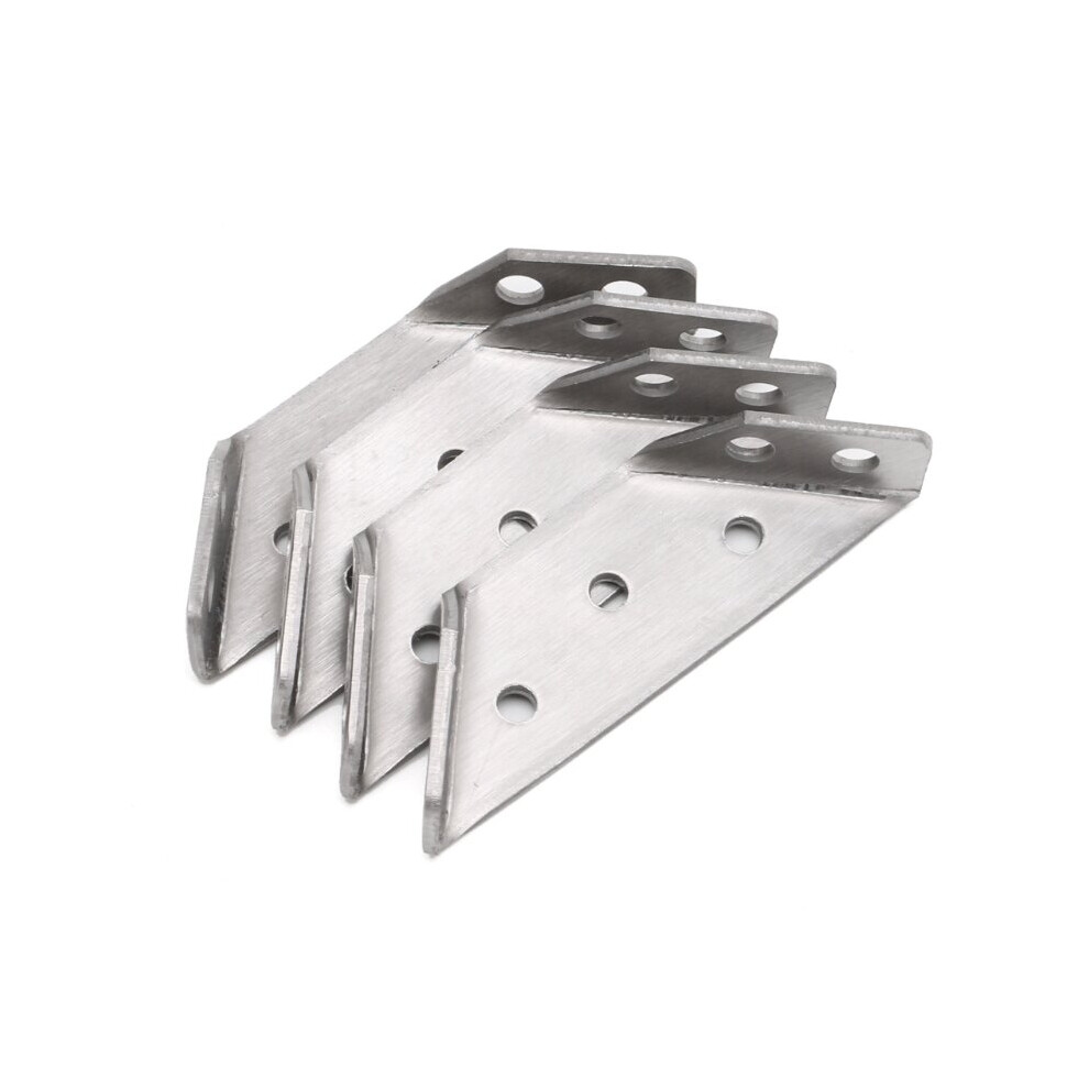 4Pcs Stainless Steel Angle Corner Brackets Fasteners Protector Right Angle Corner Stand Supporting Furniture Hardware 5063131235395