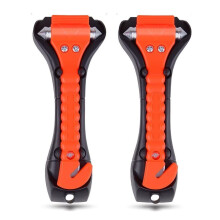 2Pack Survival Car Glass Breaker Safety Hammer Kit Emergency Escape Tool with Auto Window Breaker and Seat Belt Cutter, Red