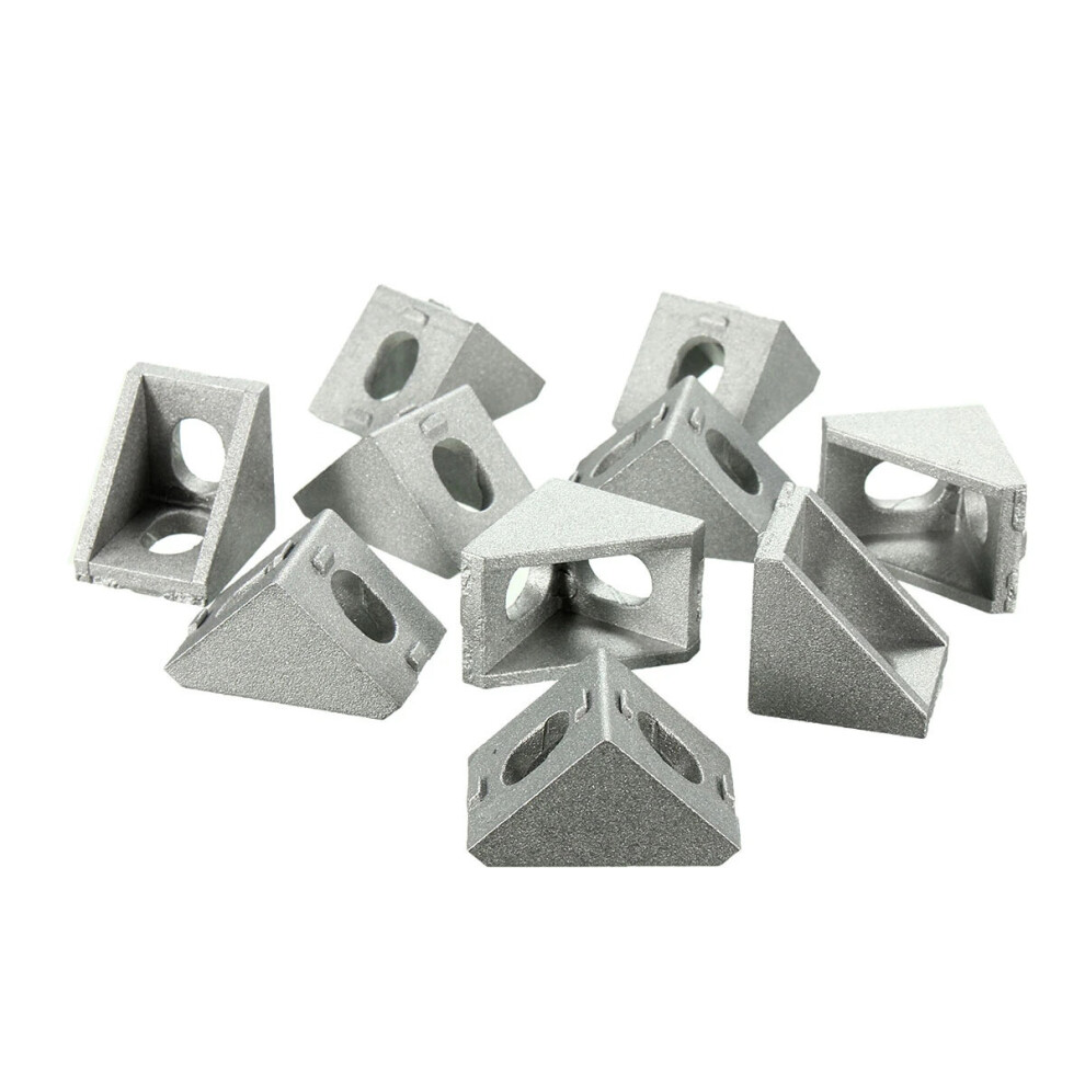 10/20/25Pcs Aluminum 2020 Corner Bracket Fittings 20X20x17mm Corner Angle Bracket For Connector Aluminium Profile Cnc Router 5063131235456