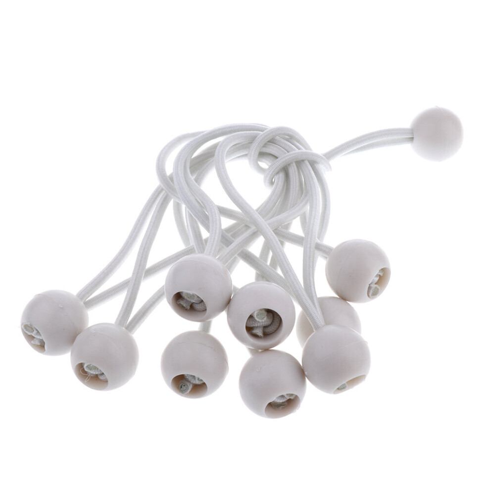 10Pcs 16Cm Ball Bungee Cords Strong Elastic Rope Bungee String Canopy Tarp Tie Down Straps Tent Fix Ropes Tent Kayak Boat Backag 5063131257380