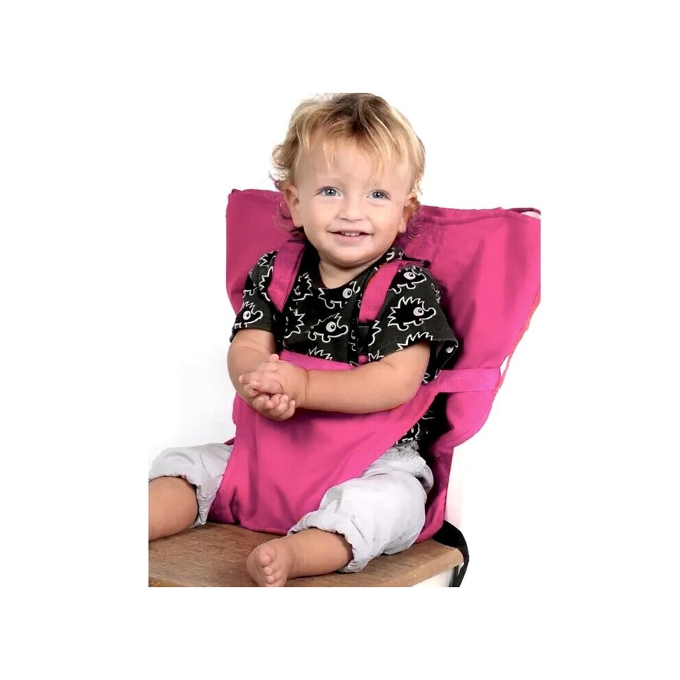 Infant Safe Dining Carrying Bag Infant And Child Portable Dining Chair Seat Bag Baby Dining Chair Foldable Black/Pink/Green Wejoy