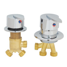 Jacuzzi Bathtub Faucet Crane Baby Waterfall Tap Brass Shower Mixer Control Cold&Hot Water Switch Valve Bathroom Spilt 2 Way
