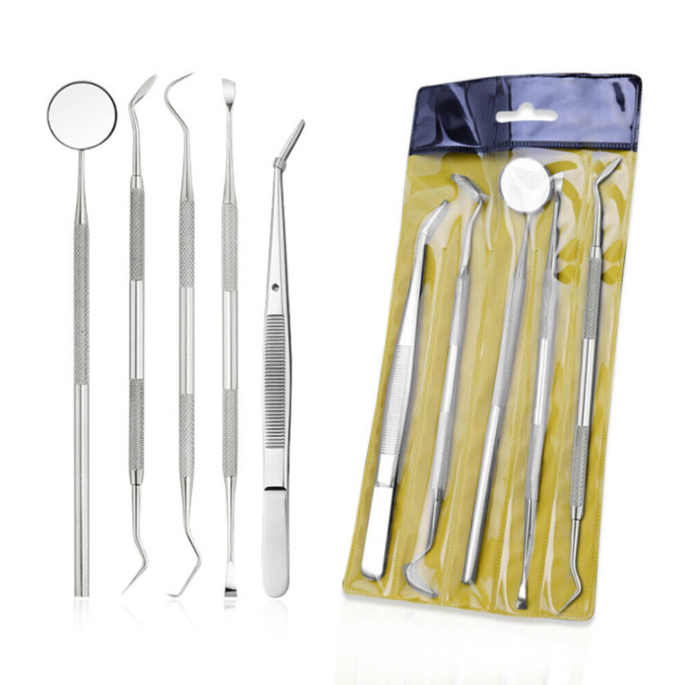 Wejoy 3/4Pcs Stainless Steel Dental Tools Kit Teeth Tartar Scraper Mouth Mirror Dentists Pick Tool Teeth Scaler For Teeth Whitening